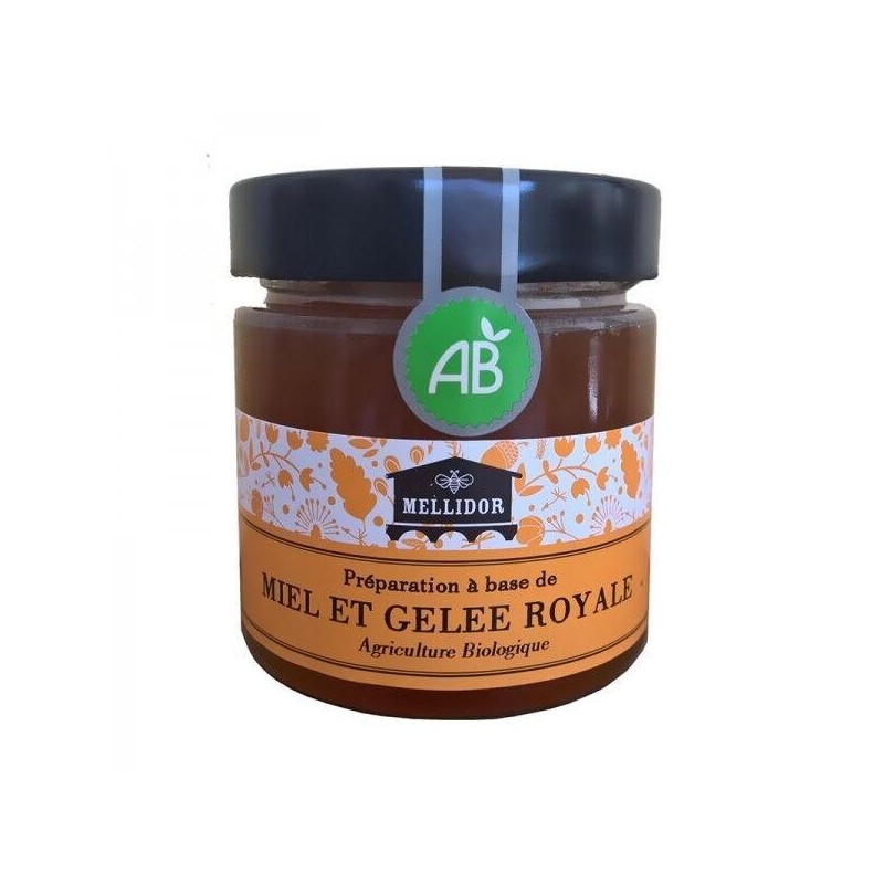 Mellidor Mélange de Miel Bio et Gelée Royale Bio à 10%