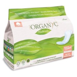 Serviettes maternité Post Partum d'Organyc en coton bio