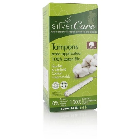 Tampons avec applicateurs bio Silvercare