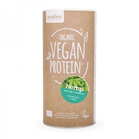 Protéine de chanvre nature bio en poudre
