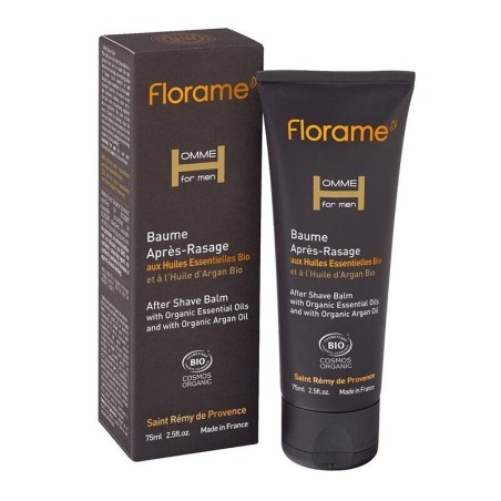 Baume après rasage bio Florame pour apaiser et hydrater la peau après le rasage.