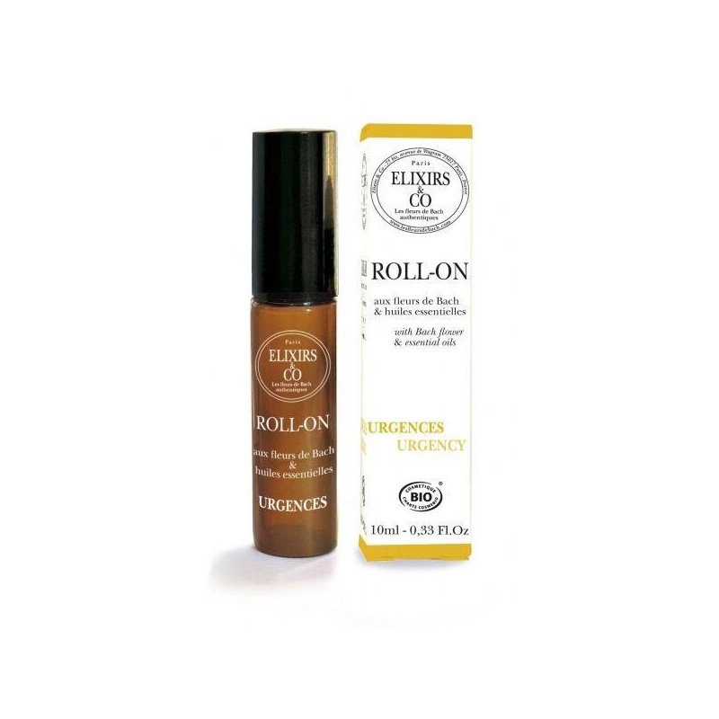 Roll-on Urgences Elixirs and Co avec fleurs de Bach pour apaisement et réconfort émotionnel