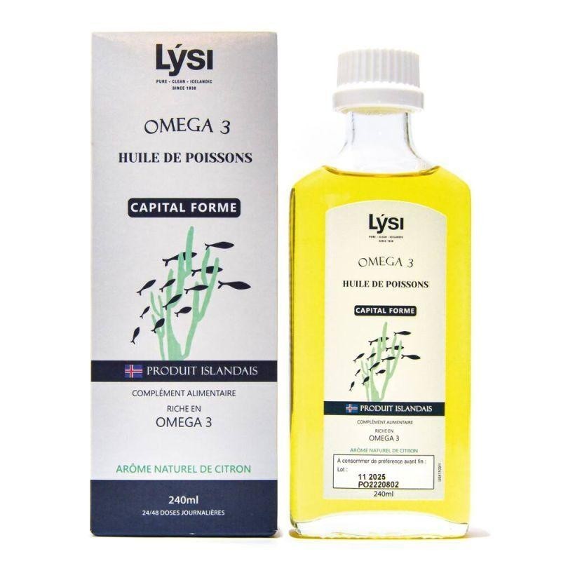 Bouteille d'Omega 3 Huile de poissons Capital Forme