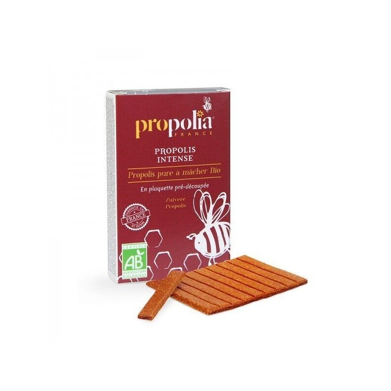 Propolis pure à mâcher bio en plaquette Propolia
