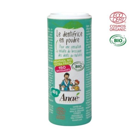 Dentifrice en poudre goût Menthol