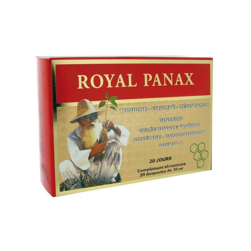 Royal Panax complément alimentaire pour la vitalité et la réduction de la fatigue à base de ginseng et de gelée royale