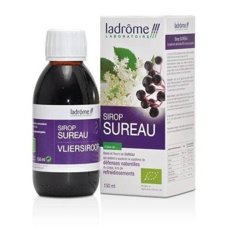 Sirop de Sureau bio Ladrôme 50 ml pour renforcer les défenses naturelles et apaiser la gorge