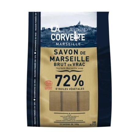 Sac de 10 savons bruts Olive de La Corvette