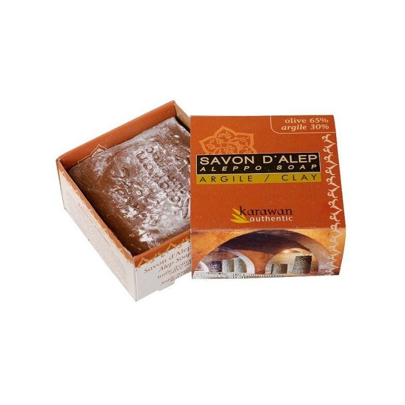 Savon d'Alep à l'argile rouge Karawan Authentic