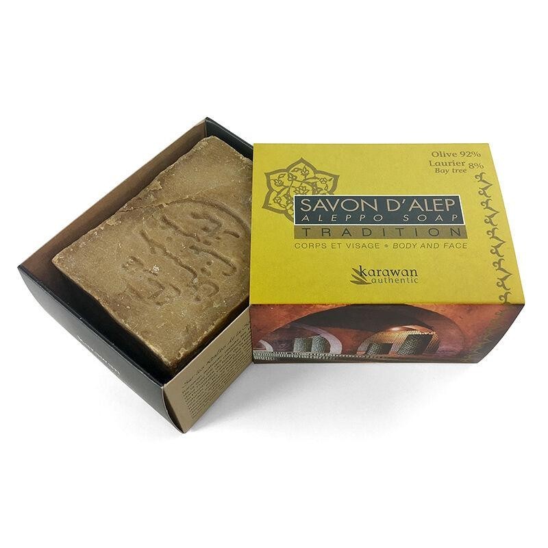 Savon d'Alep Tradition Karawan Authentic - soin naturel pour tous types de peau