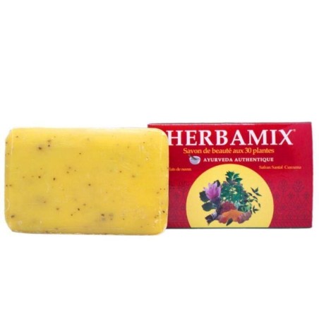 Savon ayurvédique Herbamix aux 30 plantes pour soins de la peau et cheveux