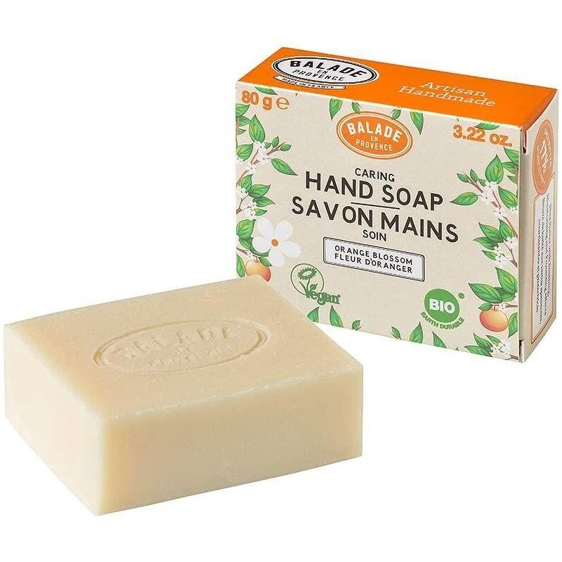 Savon mains artisanal à la fleur d'oranger