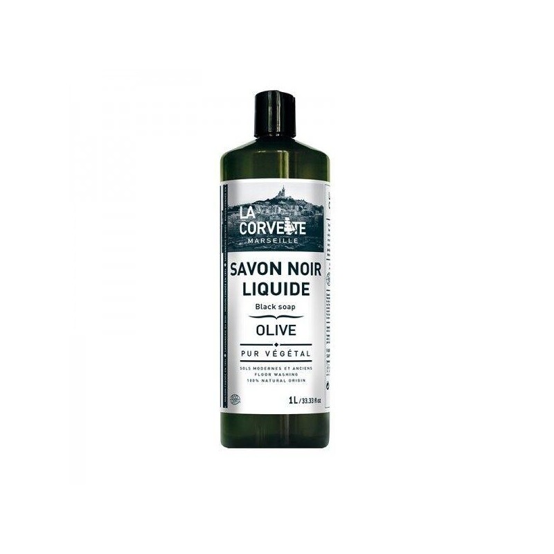 Savon noir liquide Olive bio La Corvette