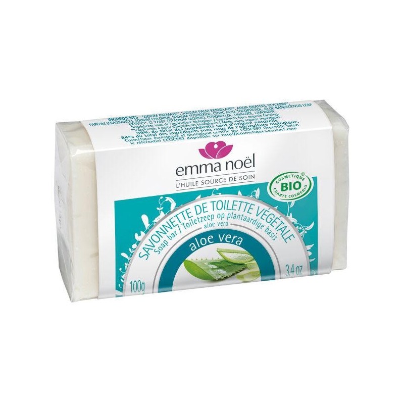 Savonnette Aloé Vera bio d'Emma Noël