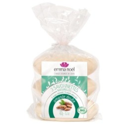 3 Savonnettes Amande douce bio d'Emma Noël