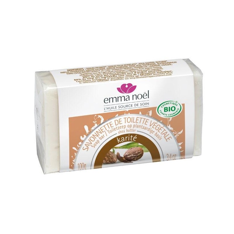 Savonnette Karité bio d'Emma Noël - savon naturel doux pour la peau