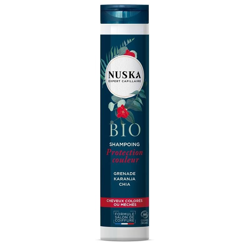 Shampoing protection couleur bio Nuska pour cheveux colorés