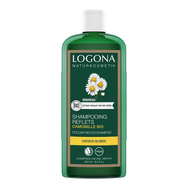 Shampooing reflets camomille Logona 30 ml pour cheveux blonds