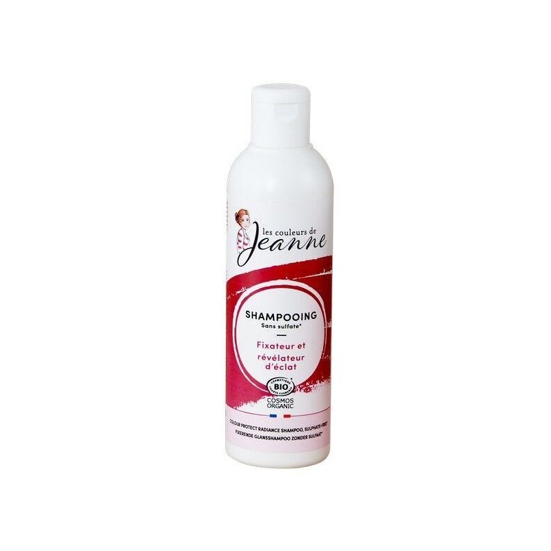 Shampooing Fixateur Éclat bio pour cheveux colorés