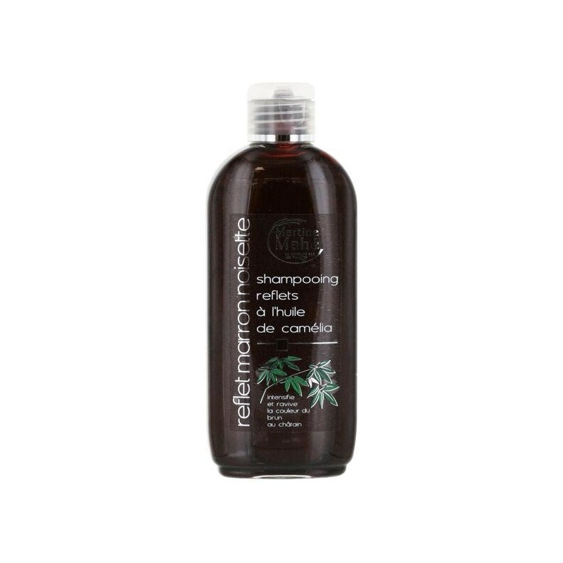 Shampoing reflet marron noisette Martine Mahé pour cheveux bruns à châtains