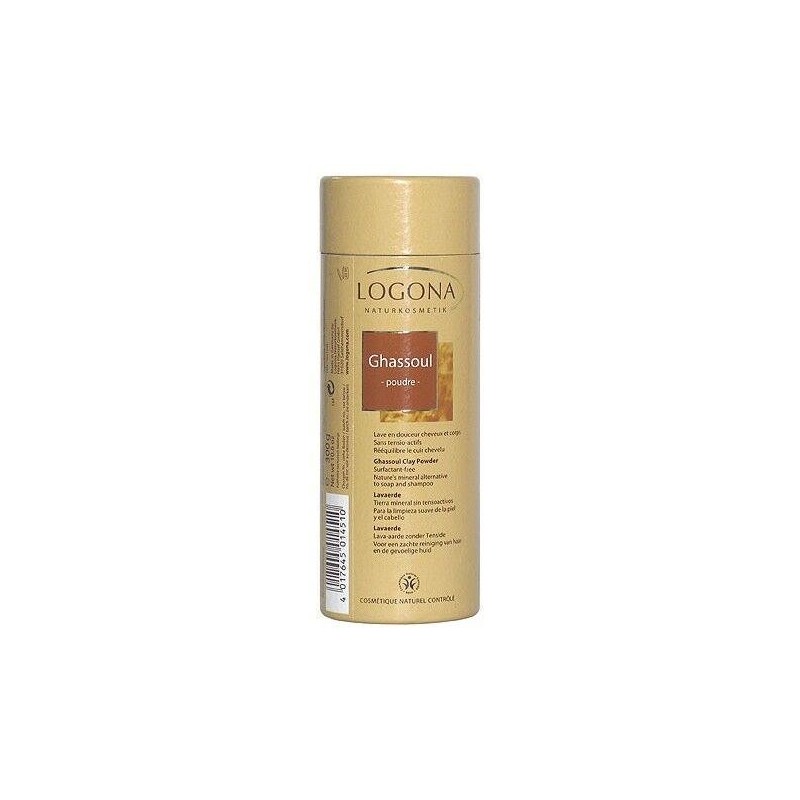 Poudre de Ghassoul Logona pour un nettoyage doux des cheveux et du corps