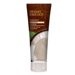 Shampoing à la noix de coco Desert Essence 236 ml pour cheveux secs et abîmés