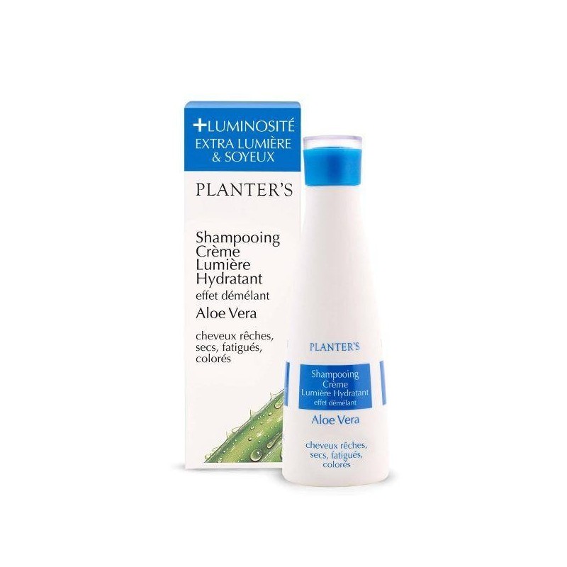 Shampoing crème hydratant à l'Aloé vera pour cheveux secs et colorés