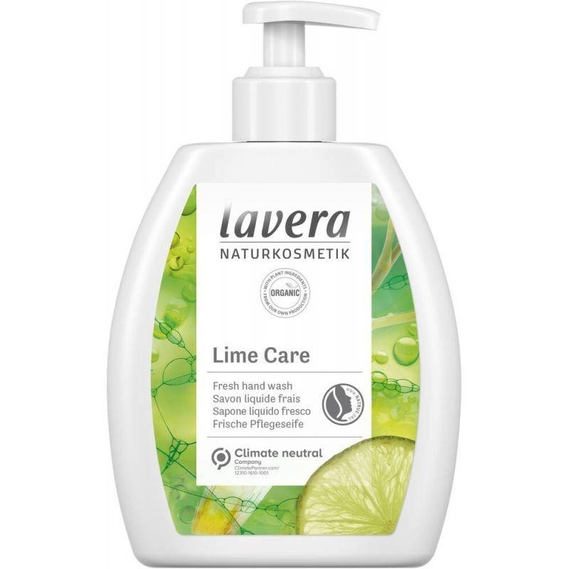 Savon liquide bio Lavera au citron vert et citronnelle
