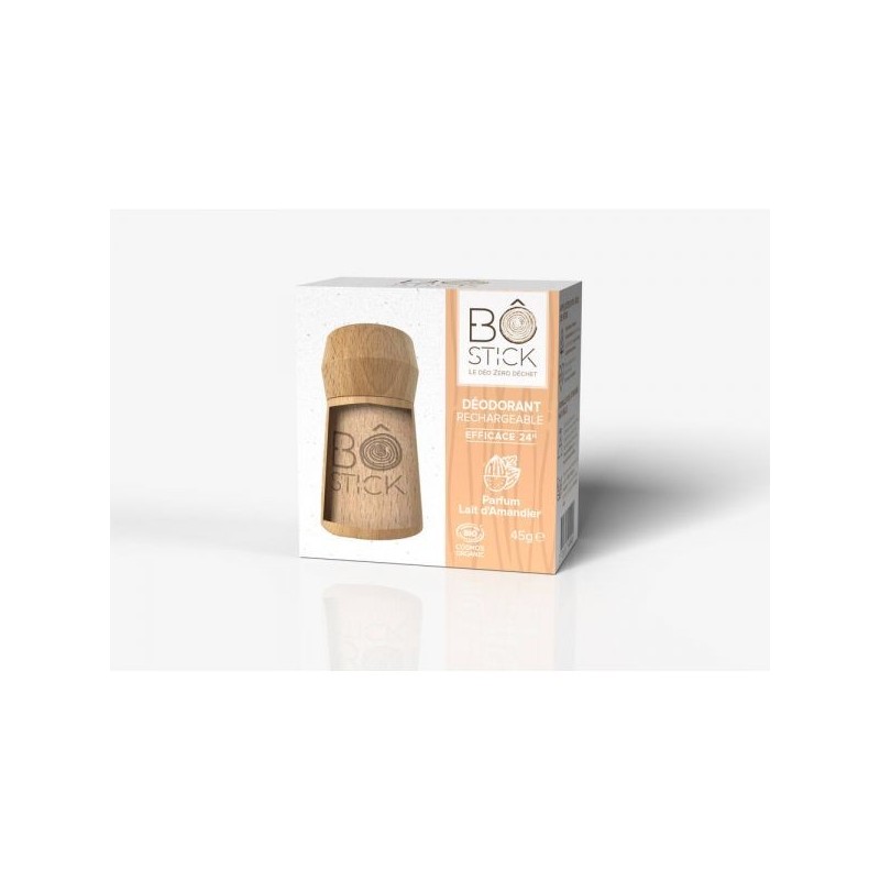 Duo applicateur bois Déodorant solide 24h lait d'Amandier