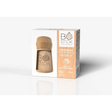Duo applicateur bois Déodorant solide 24h lait d'Amandier