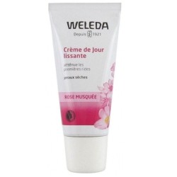 Crème de jour lissante bio Weleda à la rose musquée 750 ml pour peaux sèches