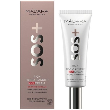 Crème hydratante Madara CICA Hydra-Barrier SOS+ pour peau sèche et réactive