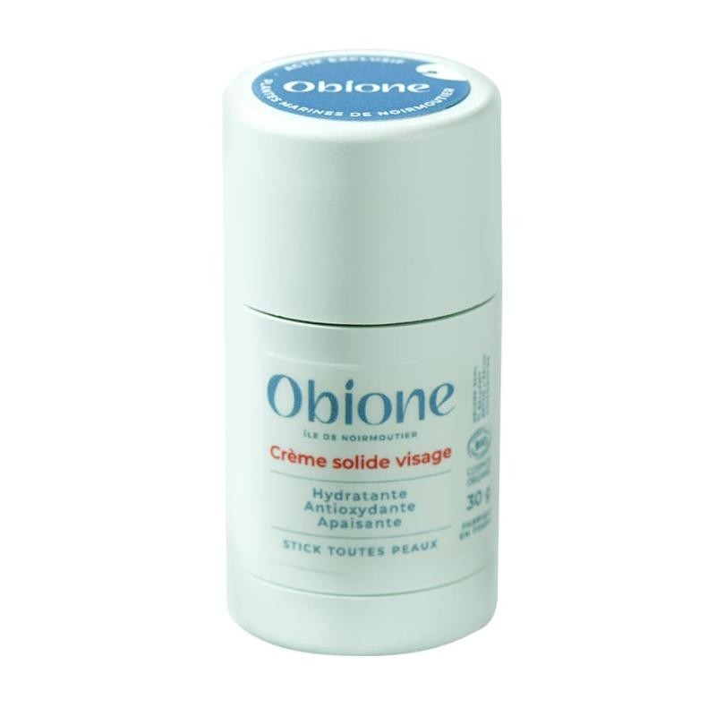 Crème solide visage hydratante bio d'Obione