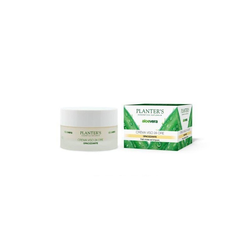 Crème visage matifiante 24h Aloé vera pour peaux mixtes à grasses