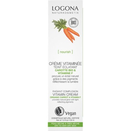 Crème vitaminée embellisseur de teint bio Carotte