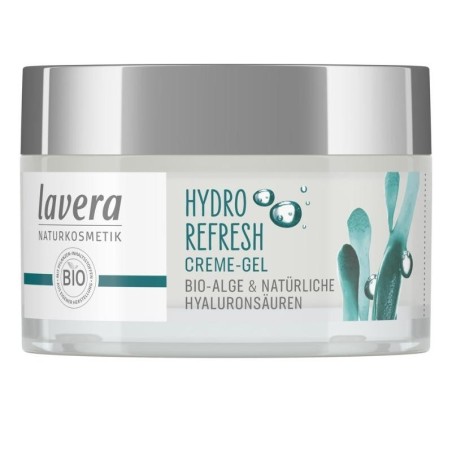 Crème-Gel hydratante Hydro Refresh de Lavera pour une hydratation légère et nourrissante des peaux normales à mixtes.