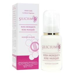 Crème fluide silicium rose musquée pour une peau hydratée et lumineuse