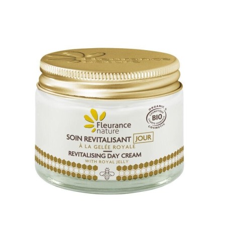 Crème de jour revitalisante à la gelée royale bio pour peau sèche
