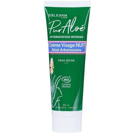 Crème Nuit Hydratante Bio Aloe Arborescens - Soin idéal pour peaux sèches