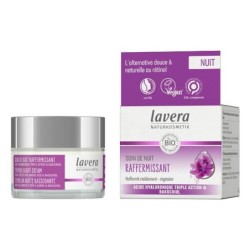 Crème de nuit bio Lavera pour peau raffermie et hydratée