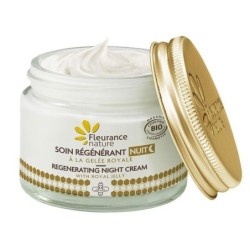 Soin de nuit régénérant gelée royale bio Fleurance Nature pour peaux sèches