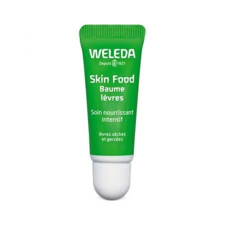 Baume à lèvres nourrissant Skin Food de Weleda pour lèvres douces et hydratées