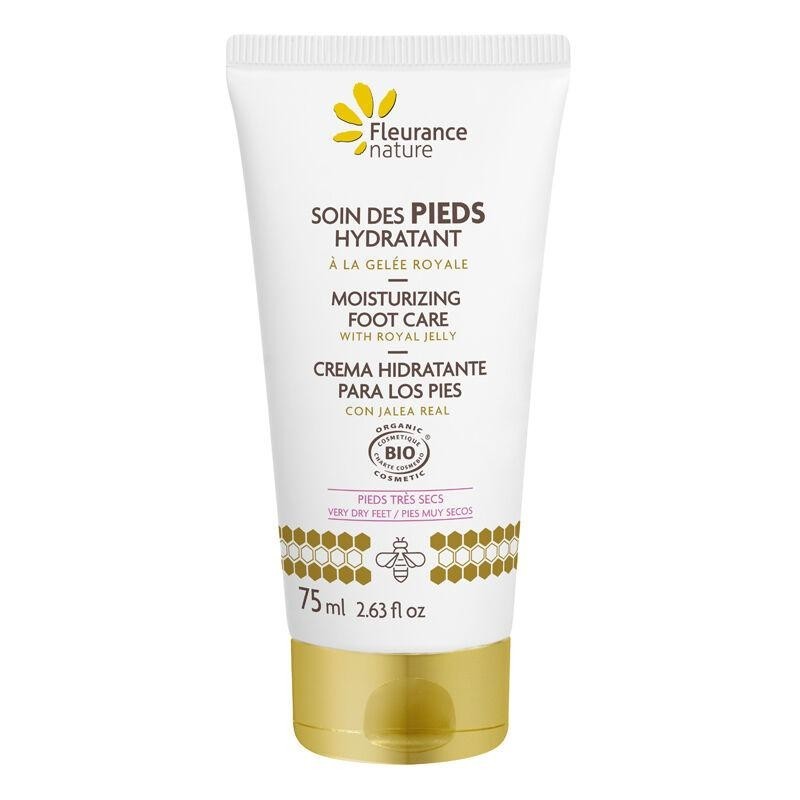 Soin des pieds hydratant à la gelée royale bio pour pieds secs et rugueux