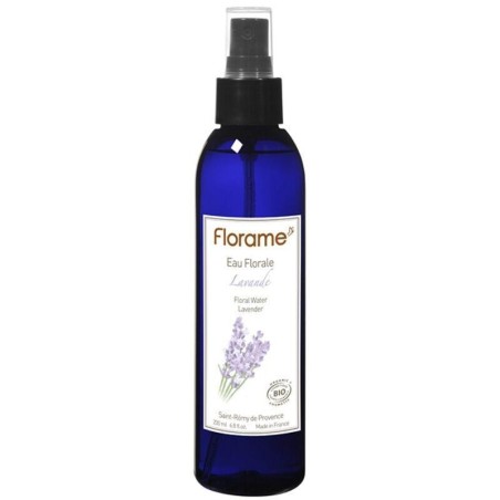 Eau Florale de Lavande Bio Florame 30 ml - soin naturel purifiant et apaisant pour peaux mixtes et grasses
