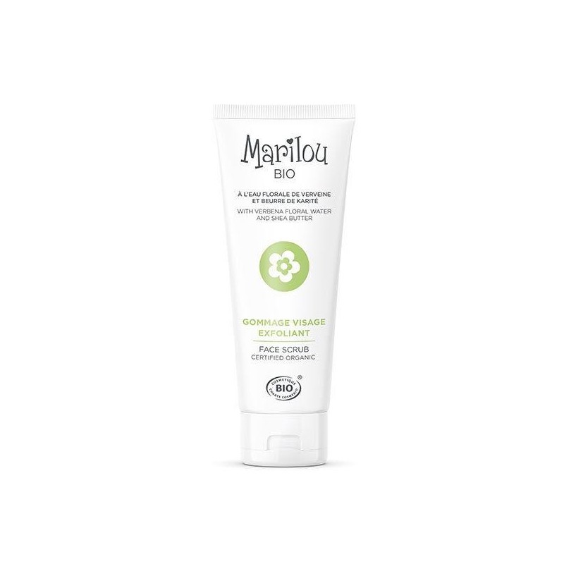 Gommage visage exfoliant doux Marilou Bio 75 ml pour exfolier en douceur
