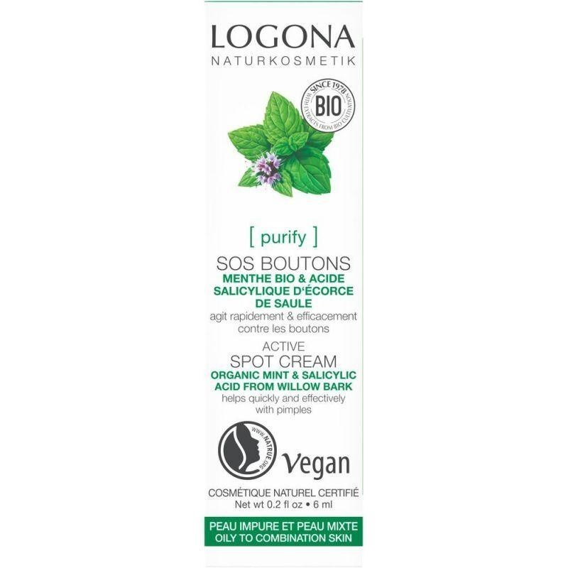Logona SOS boutons Menthe and acide salicylique bio