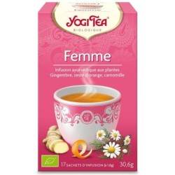 Infusion ayurvédique Femme Bio Yogi Tea pour bien-être et détente féminine