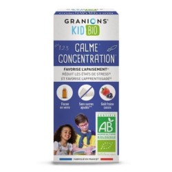Sirop Calme Concentration Enfants bio de Granions au cassis