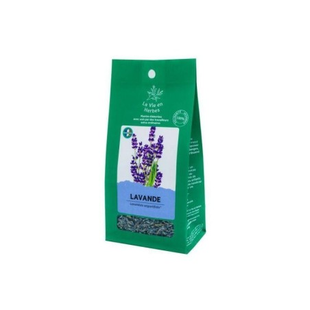 Tisane Lavande bio vrac 38 g - Favorise le sommeil réparateur et la détente avec des ingrédients biologiques.