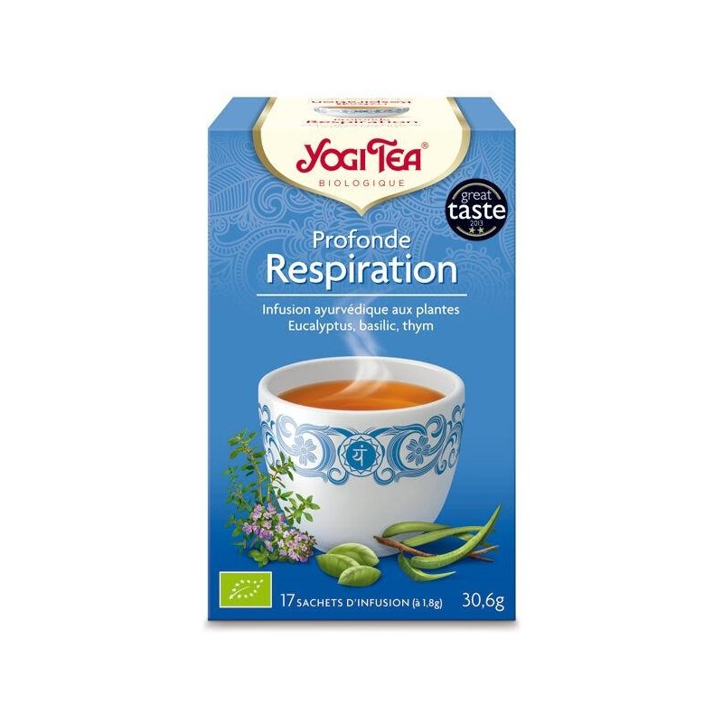 Infusion ayurvédique bio Profonde Respiration Yogi Tea